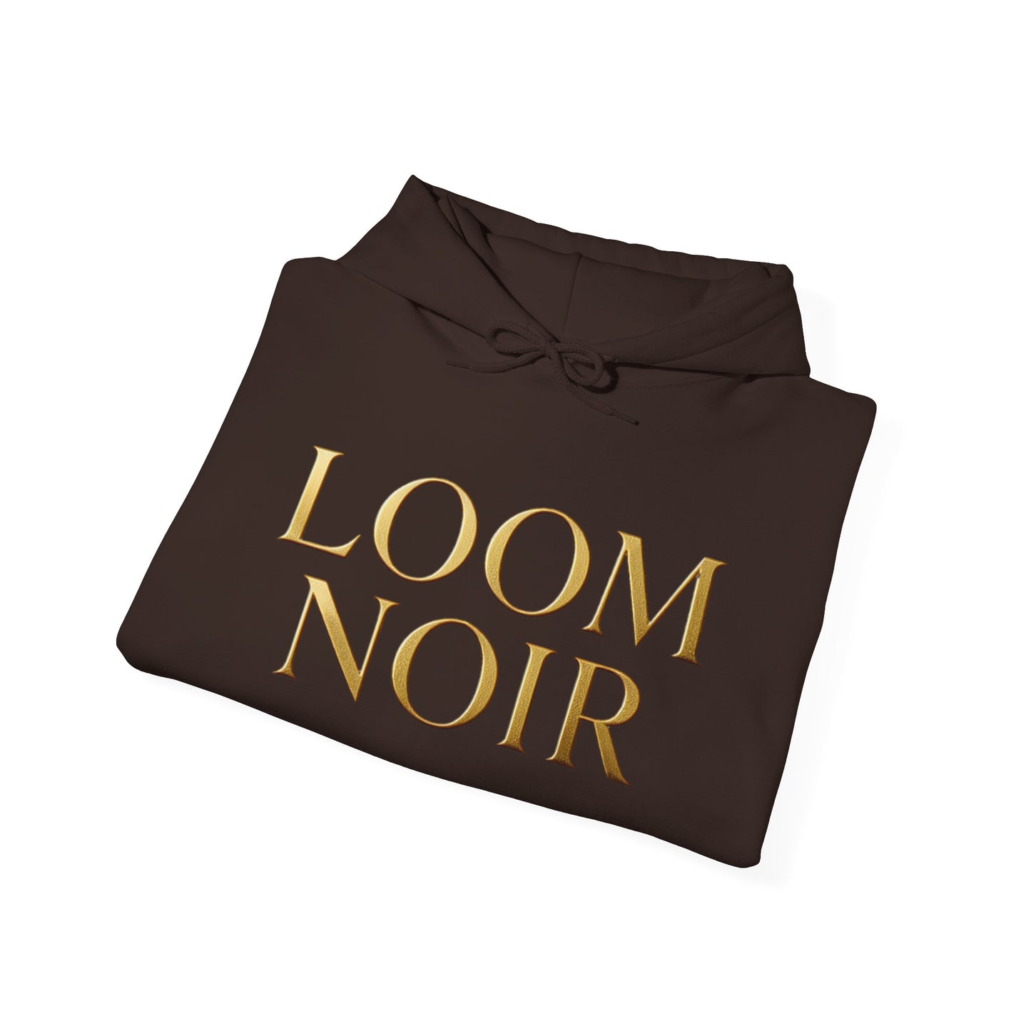 Gold-Print Hoodie - Premium Streetwear | Loom Noir