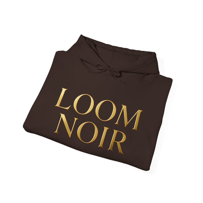Gold-Print Hoodie - Premium Streetwear | Loom Noir