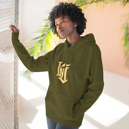 Gold Script LM Hoodie - Vintage Athletic Streetwear | Loom Noir