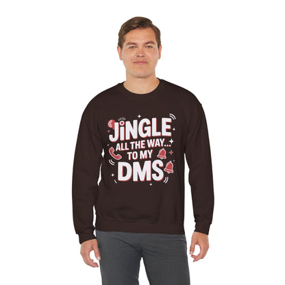 Jingle All the Way Sweatshirt - Festive Christmas Crewneck | Loom Noir