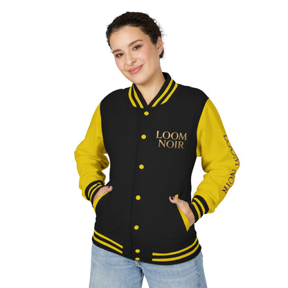 Loom Noir Letterman Jacket - Premium Streetwear Varsity