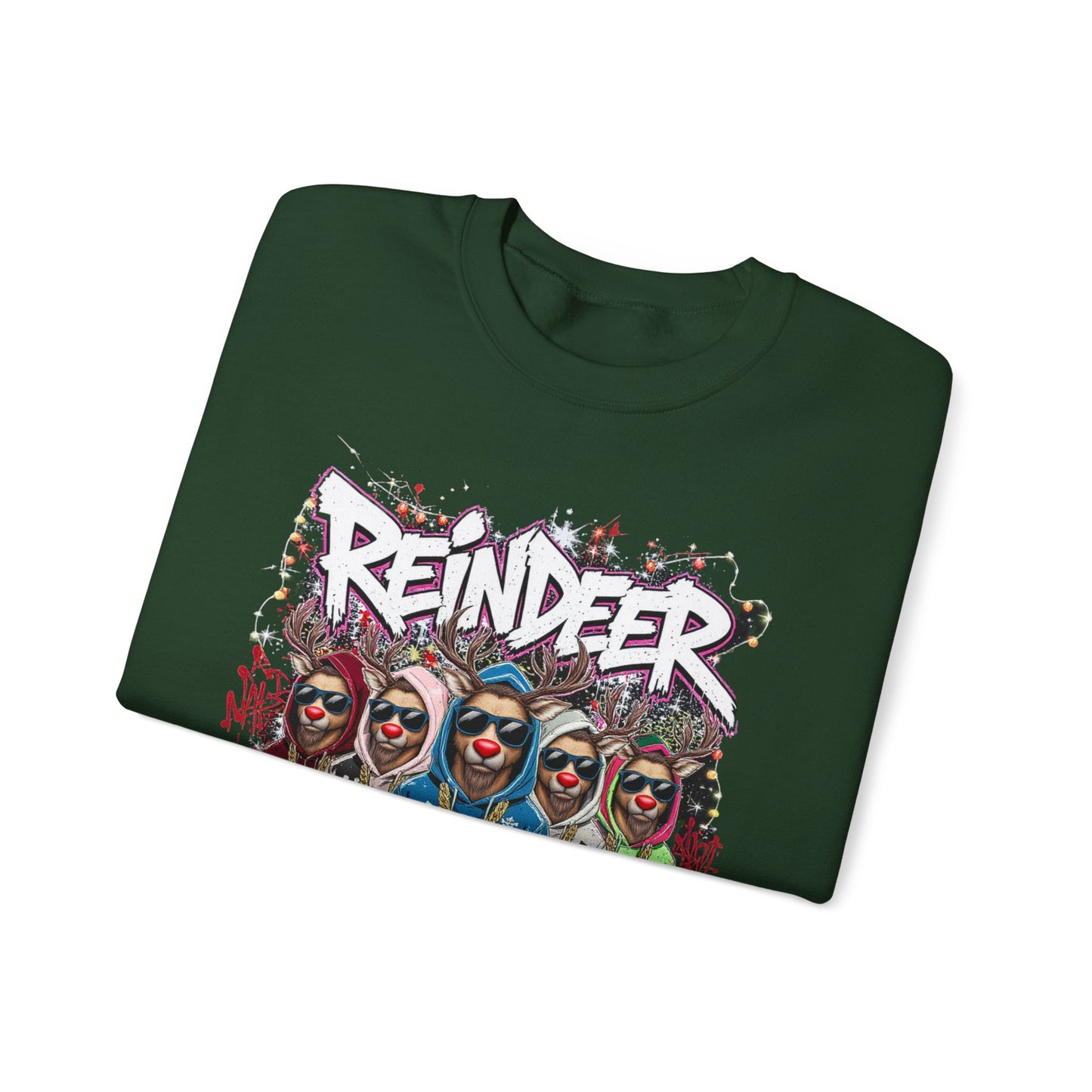 Reindeer Goals Sweatshirt - Funny Christmas Holiday Crewneck | Loom Noir