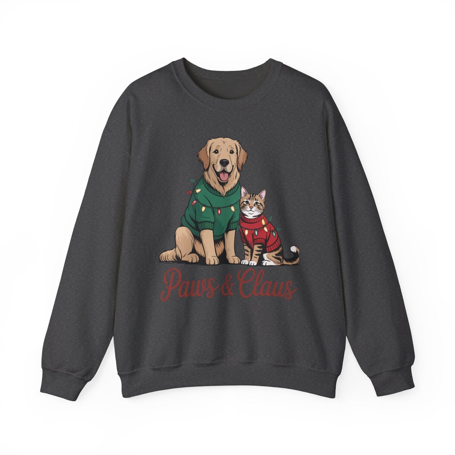 Paws & Claus Holiday Sweatshirt - Festive Pet Apparel | Loom Noir
