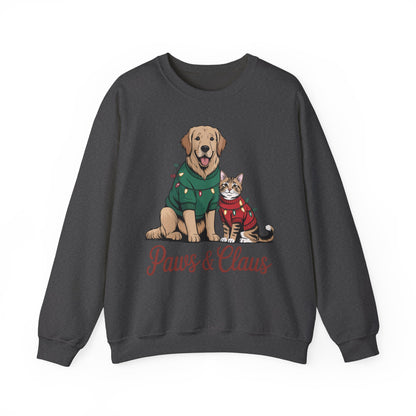 Paws & Claus Holiday Sweatshirt - Festive Pet Apparel | Loom Noir