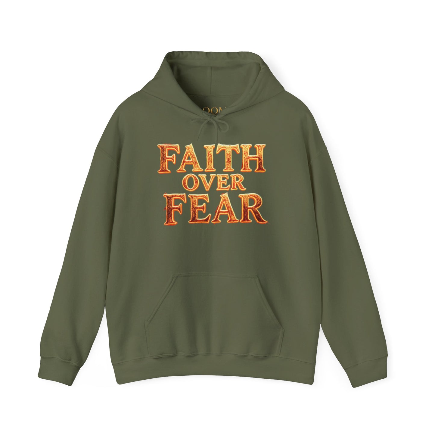 Faith Over Fear Hoodie Pullover - Christian Streetwear | Loom Noir