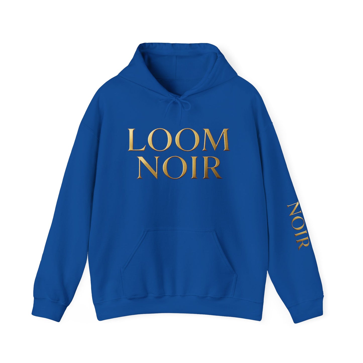 Gold-Print Hoodie - Premium Streetwear | Loom Noir