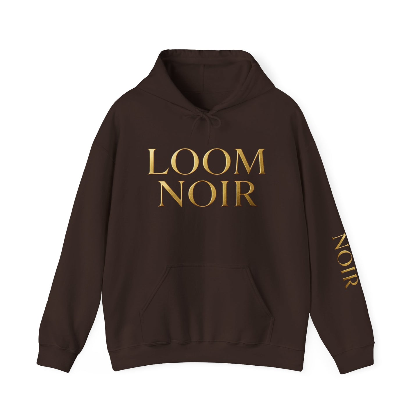 Gold-Print Hoodie - Premium Streetwear | Loom Noir