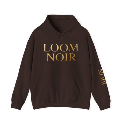 Gold-Print Hoodie - Premium Streetwear | Loom Noir