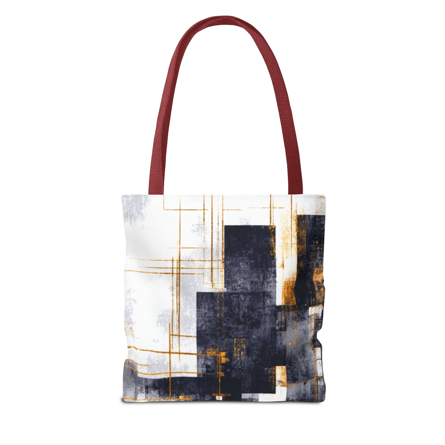 Modern Gold & Navy Tote Bag - Stylish Shopping Bag | Loom Noir