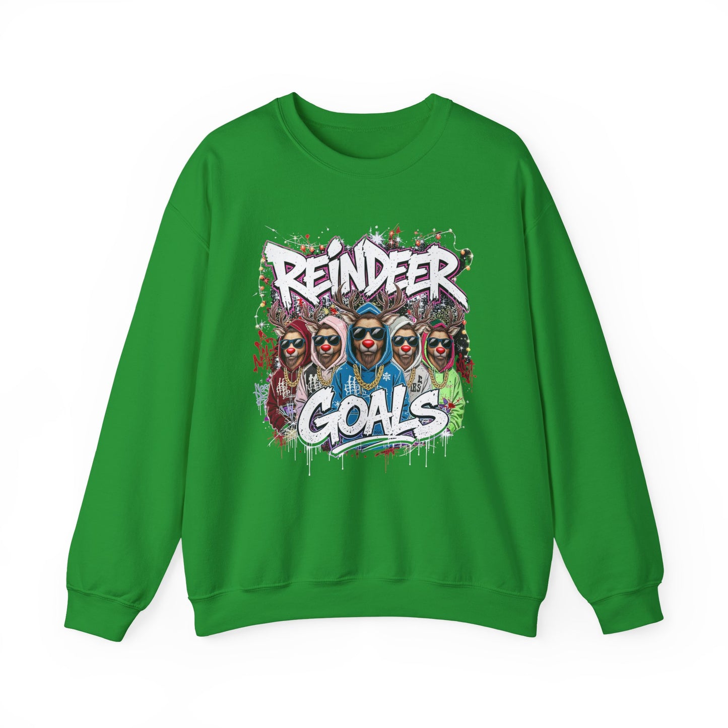 Reindeer Goals Sweatshirt - Funny Christmas Holiday Crewneck | Loom Noir