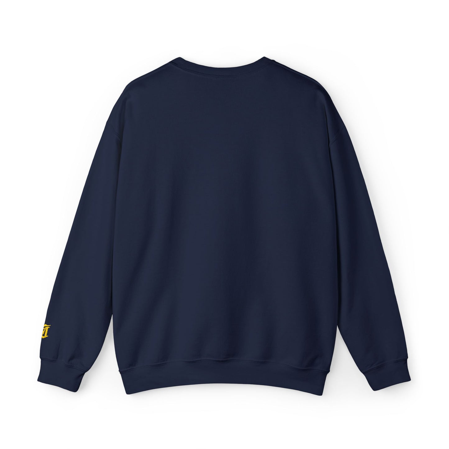 Gothic Gold Script Crewneck - Loom Noir Streetwear Sweatshirt