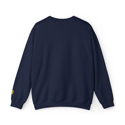 Gothic Gold Script Crewneck - Loom Noir Streetwear Sweatshirt