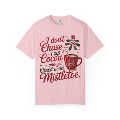 Mistletoe Cocoa Unisex T-Shirt - Cozy Christmas Tee | Loom Noir