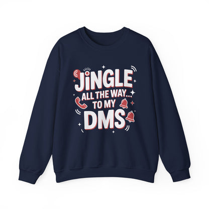 Jingle All the Way Sweatshirt - Festive Christmas Crewneck | Loom Noir