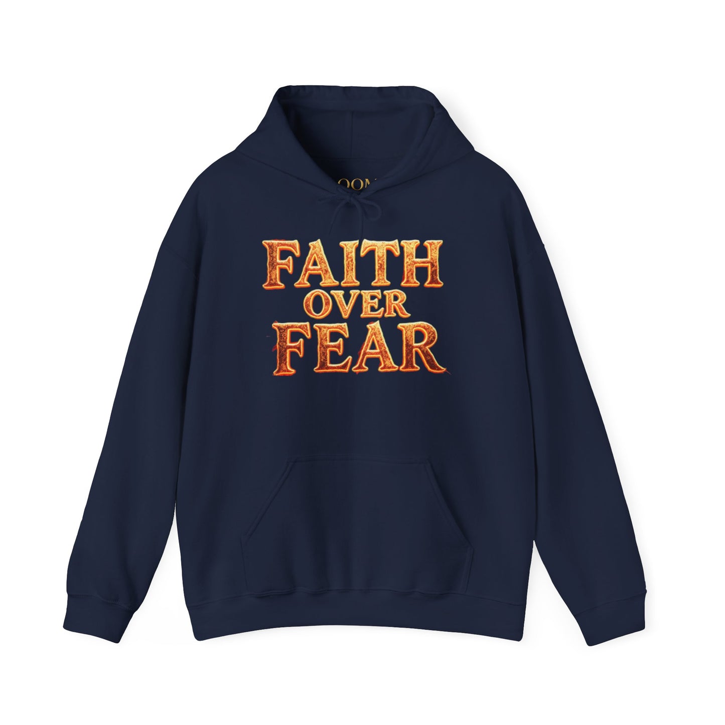 Faith Over Fear Hoodie Pullover - Christian Streetwear | Loom Noir