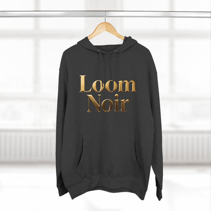 Cozy Three-Panel Fleece Hoodie - Premium Streetwear | Loom Noir