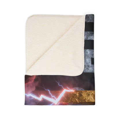 Faithful Cross Sherpa Blanket | Christian Inspirational Throw