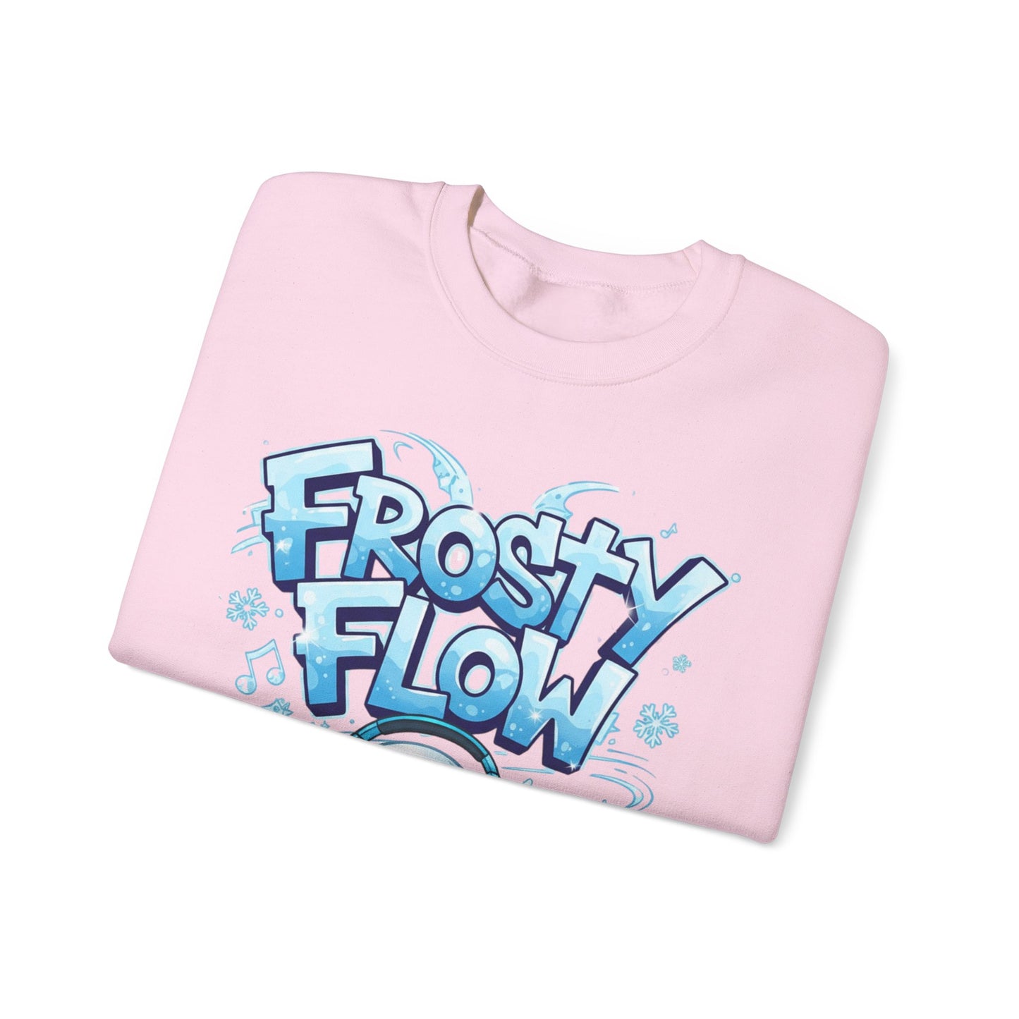 Frosty Flow Sweatshirt - Cool Snowman Graphic Crewneck | Loom Noir