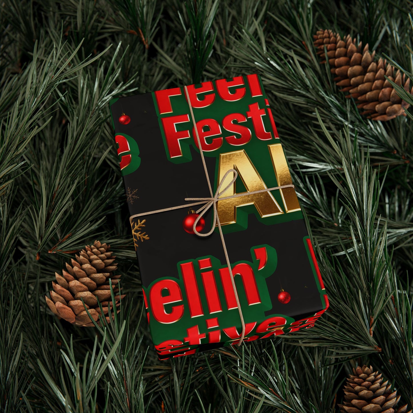 Hanukkah Wrapping Paper - Festive Gift Wrap | Loom Noir