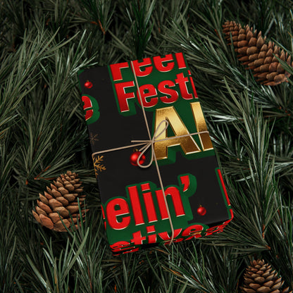 Hanukkah Wrapping Paper - Festive Gift Wrap | Loom Noir