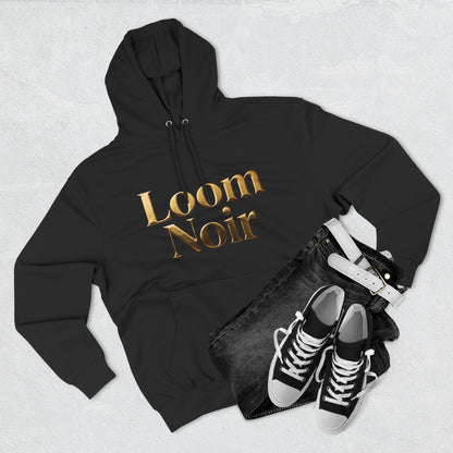 Cozy Three-Panel Fleece Hoodie - Premium Streetwear | Loom Noir
