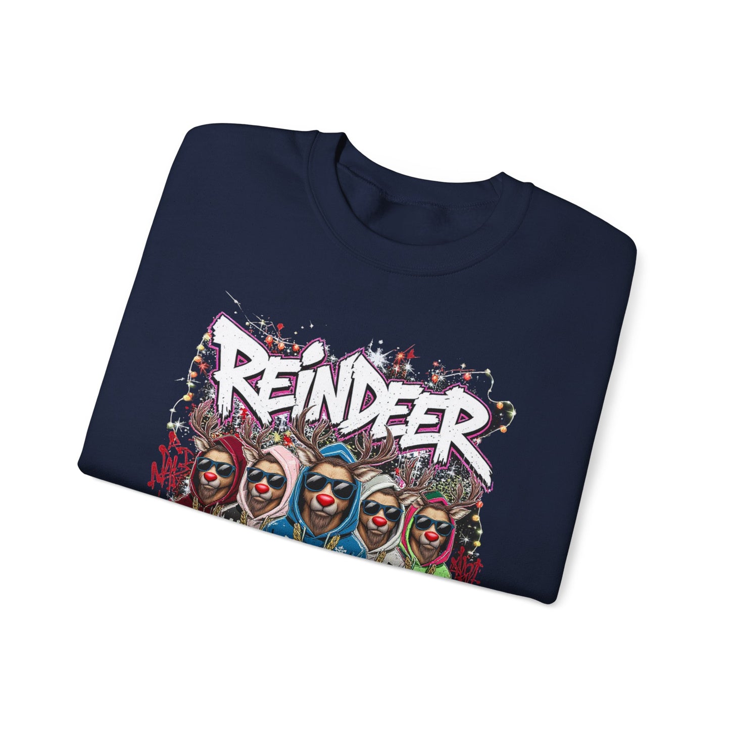 Reindeer Goals Sweatshirt - Funny Christmas Holiday Crewneck | Loom Noir