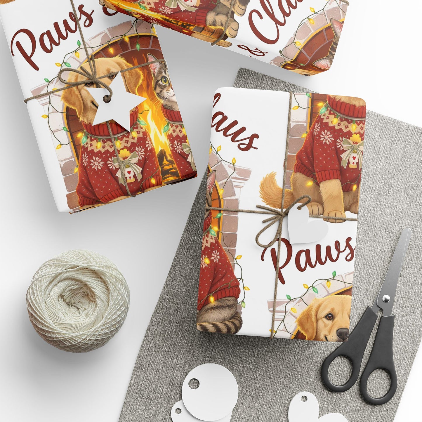 Holiday Gift Wrap - Festive Christmas Wrapping Paper | Loom Noir