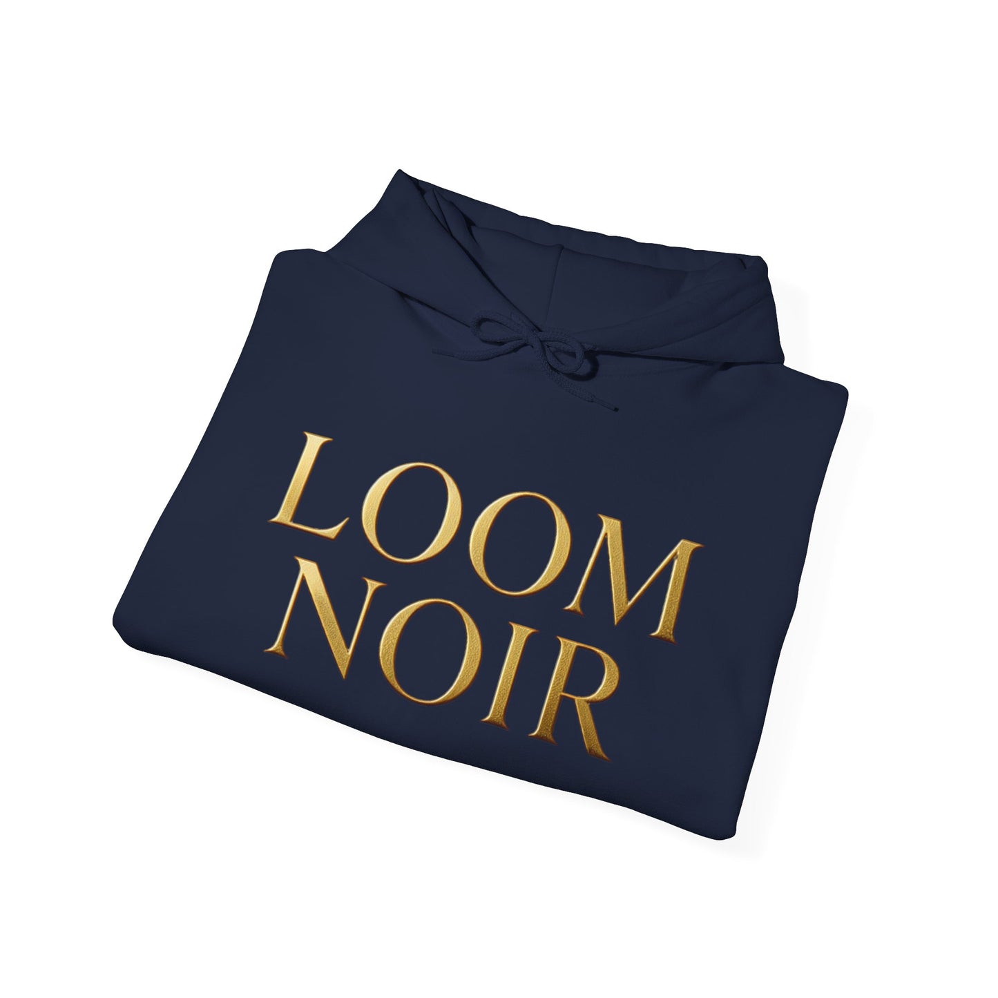Gold-Print Hoodie - Premium Streetwear | Loom Noir