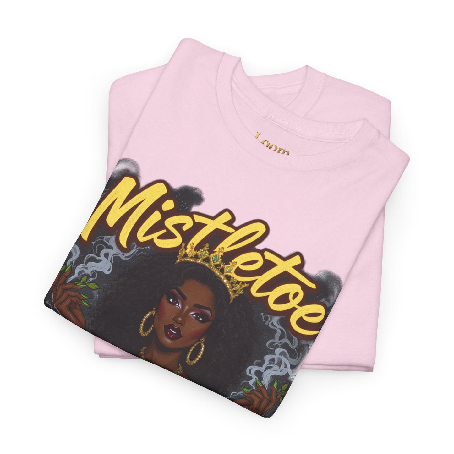Mistletoe & Mary Jane Holiday Cannabis T-Shirt | Festive Weed Tee