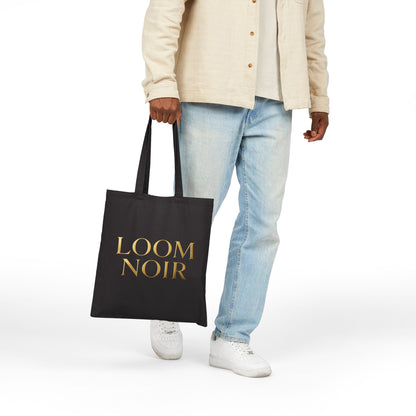 Loom Noir Tote Bag - Canvas Market Shopping Bag | Loom Noir