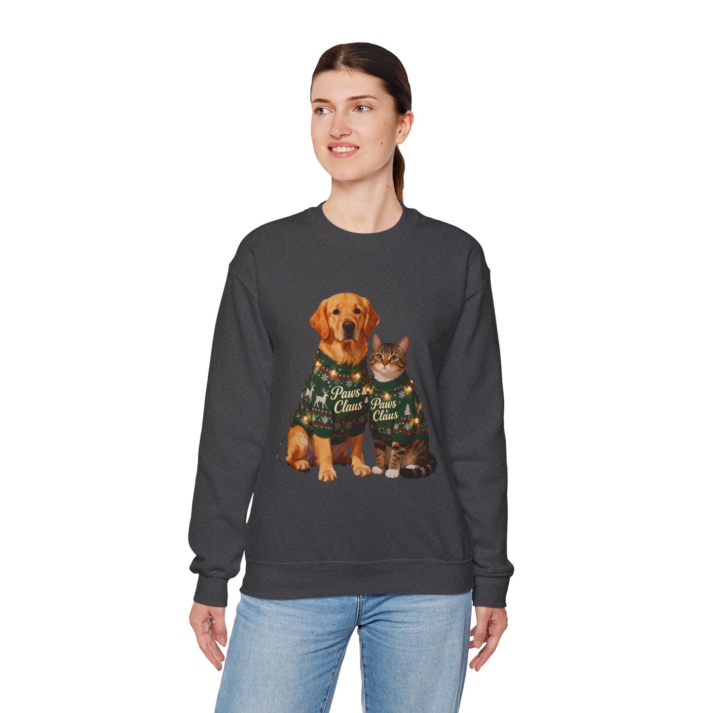 Pet Christmas Sweatshirt - Festive Holiday Crewneck for Pet Lovers | Loom Noir