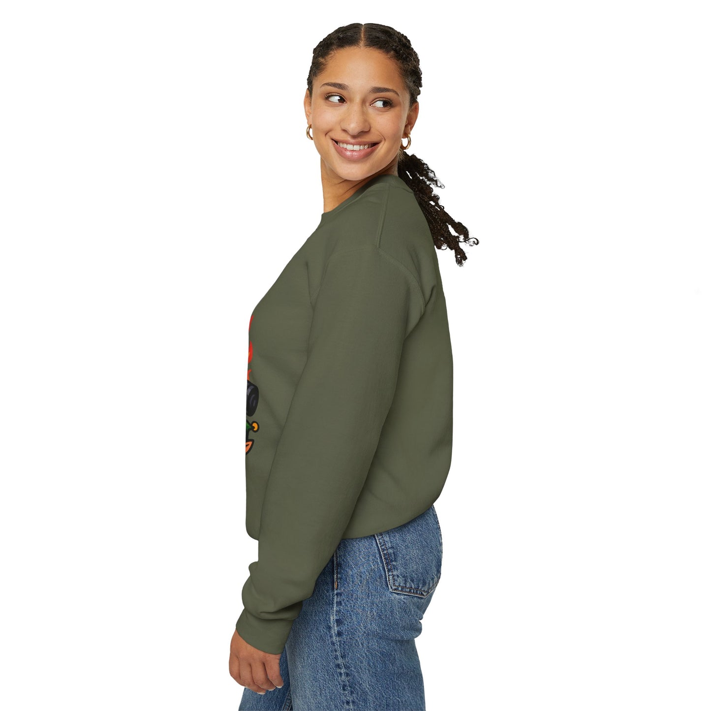 Holiday Flex Sweatshirt - Funny Christmas Fitness Crewneck | Loom Noir