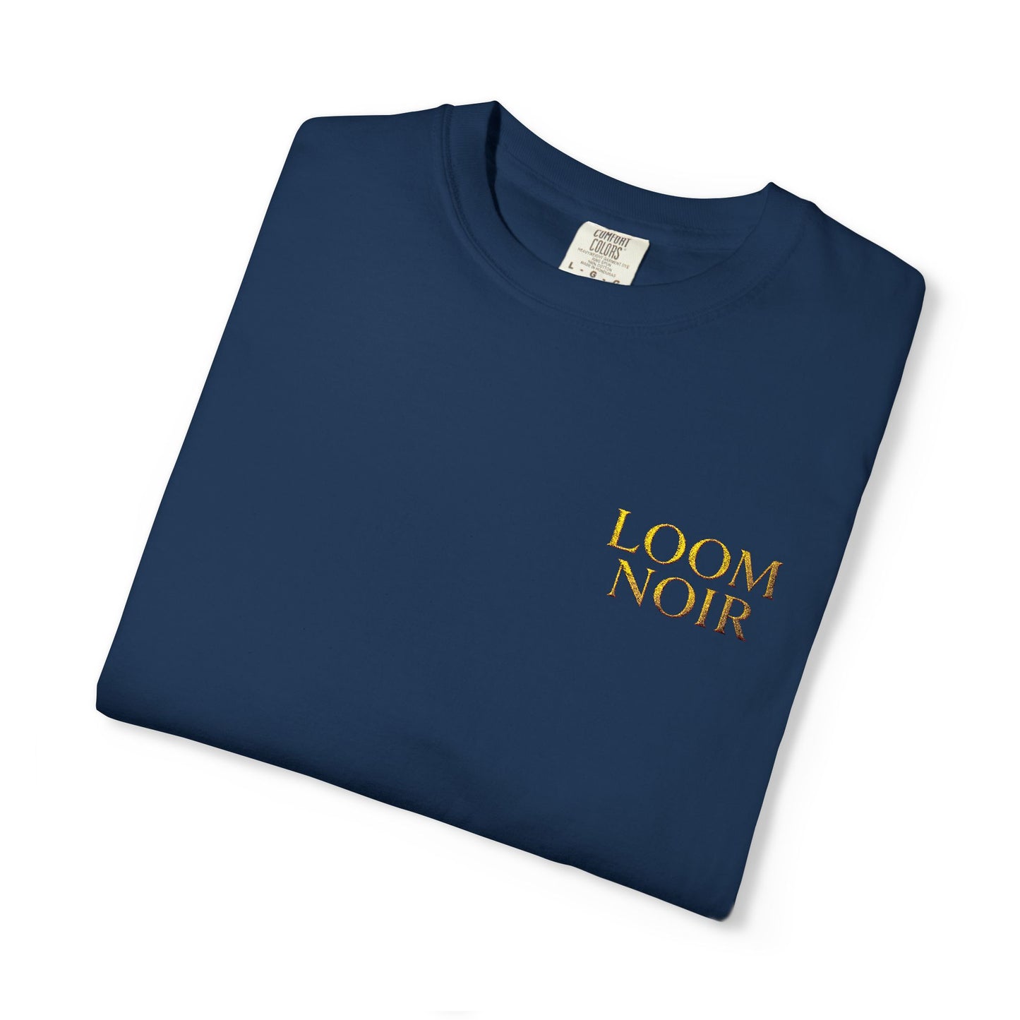 Leopard Navy T-Shirt - Bold Animal Print Tee | Loom Noir