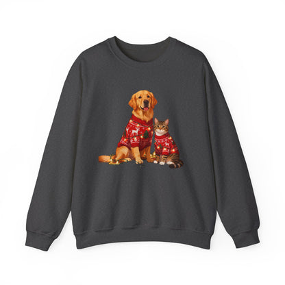 Holiday Pet Sweaters Heavy Blend Sweatshirt - Festive Crewneck | Loom Noir