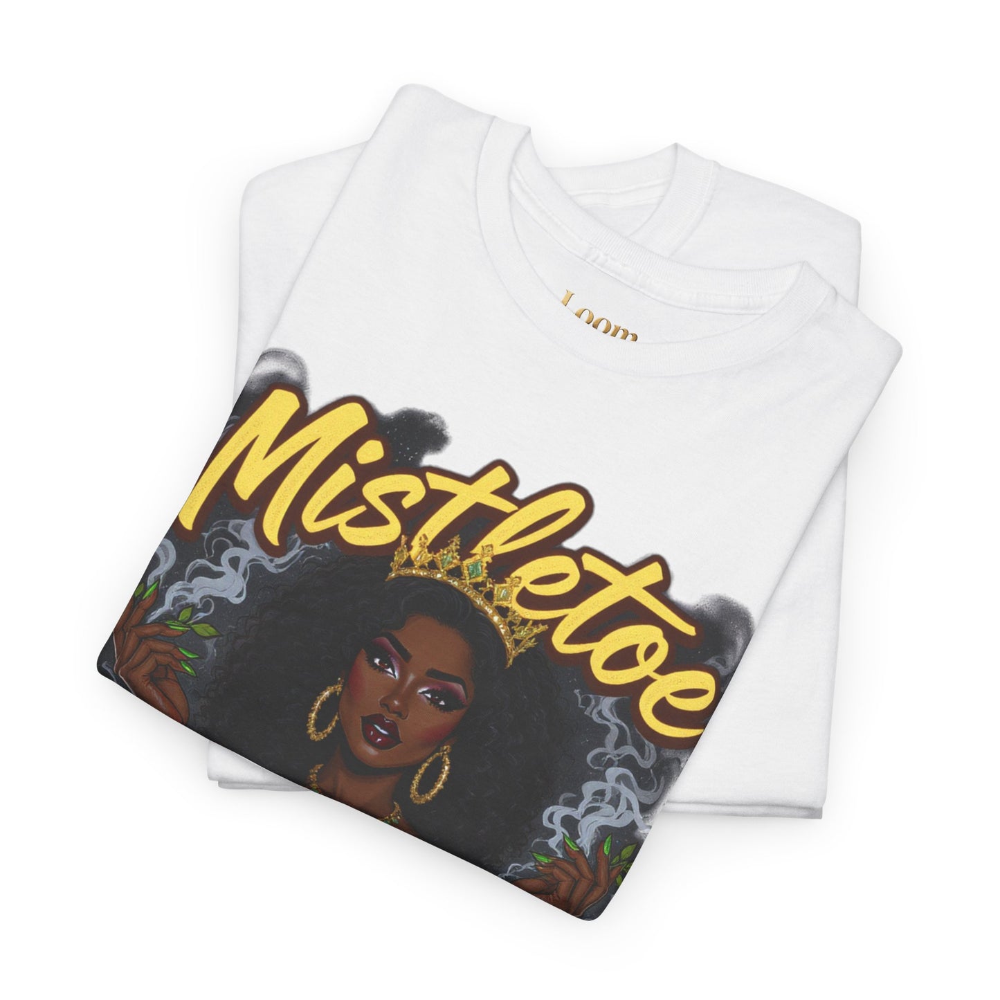 Mistletoe & Mary Jane Holiday Cannabis T-Shirt | Festive Weed Tee