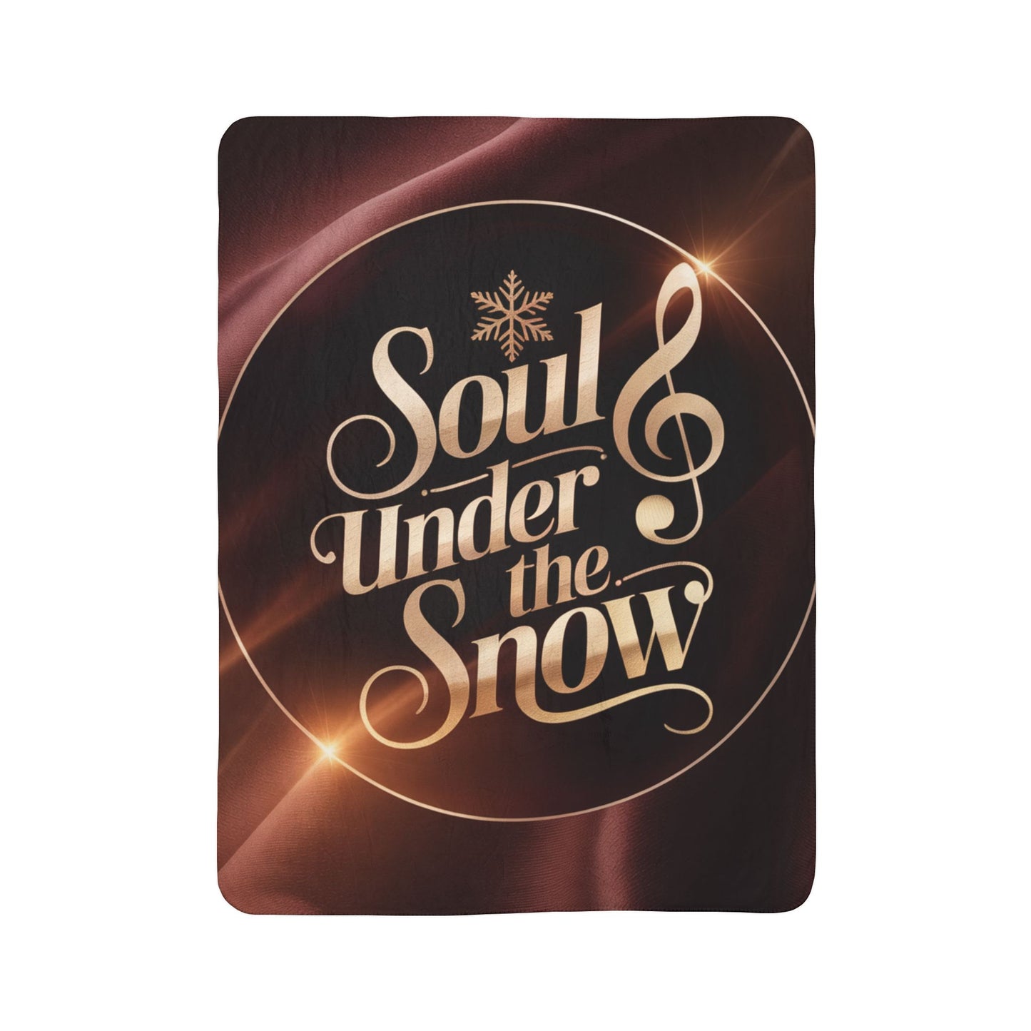 Soul Under the Snow Sherpa Blanket | Holiday Music-Themed Throw