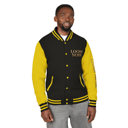 Loom Noir Letterman Jacket - Premium Streetwear Varsity