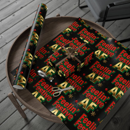 Hanukkah Wrapping Paper - Festive Gift Wrap | Loom Noir