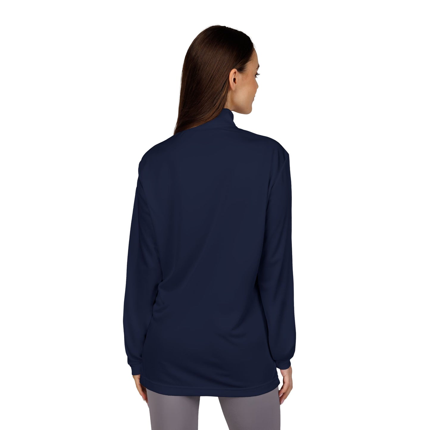 Loom Noir Quarter-Zip Pullover | Athletic Mock Neck Sweatshirt