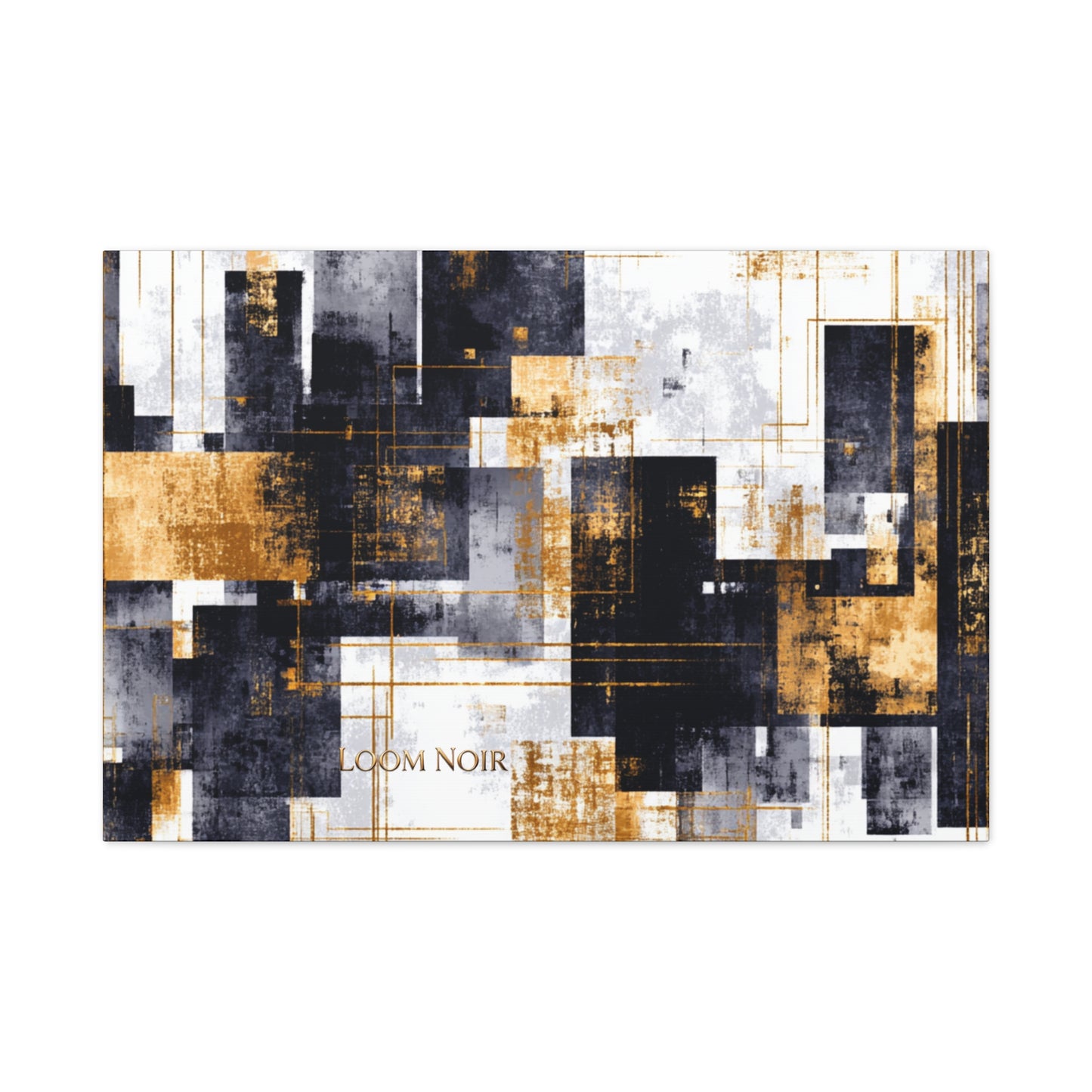 Abstract Canvas Print - Modern Wall Art | Loom Noir