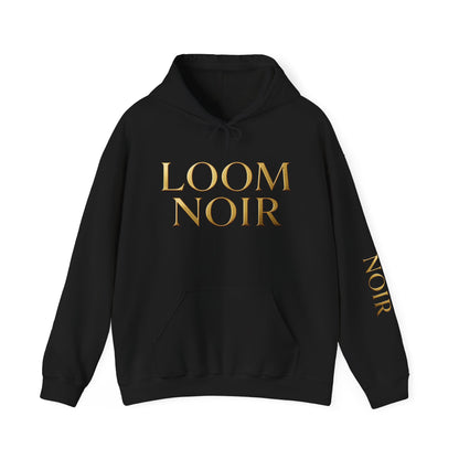 Gold-Print Hoodie - Premium Streetwear | Loom Noir