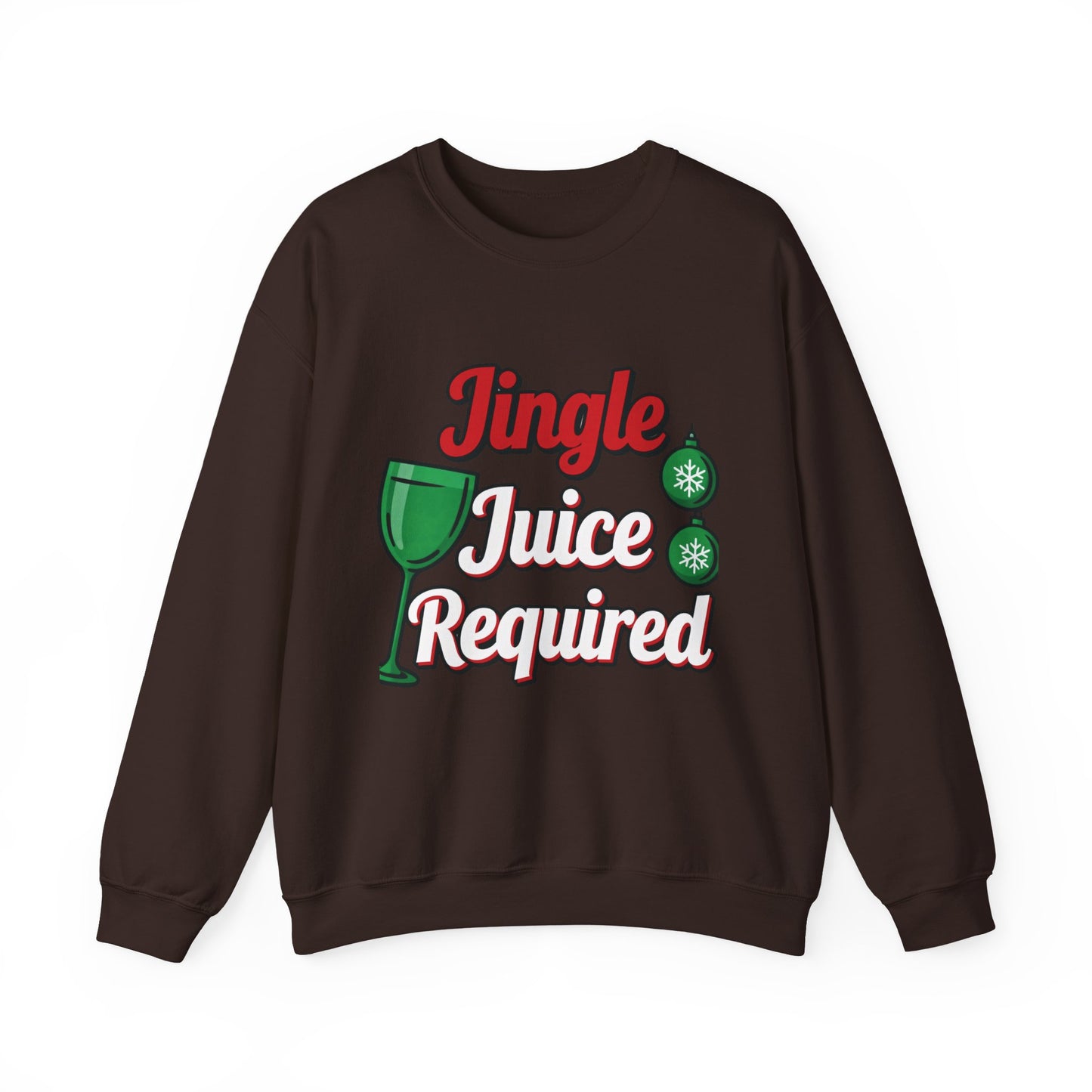 Jingle Juice Required Sweatshirt - Funny Holiday Drinking Crewneck | Loom Noir