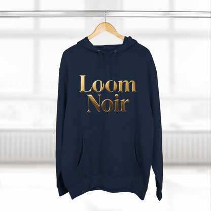 Cozy Three-Panel Fleece Hoodie - Premium Streetwear | Loom Noir