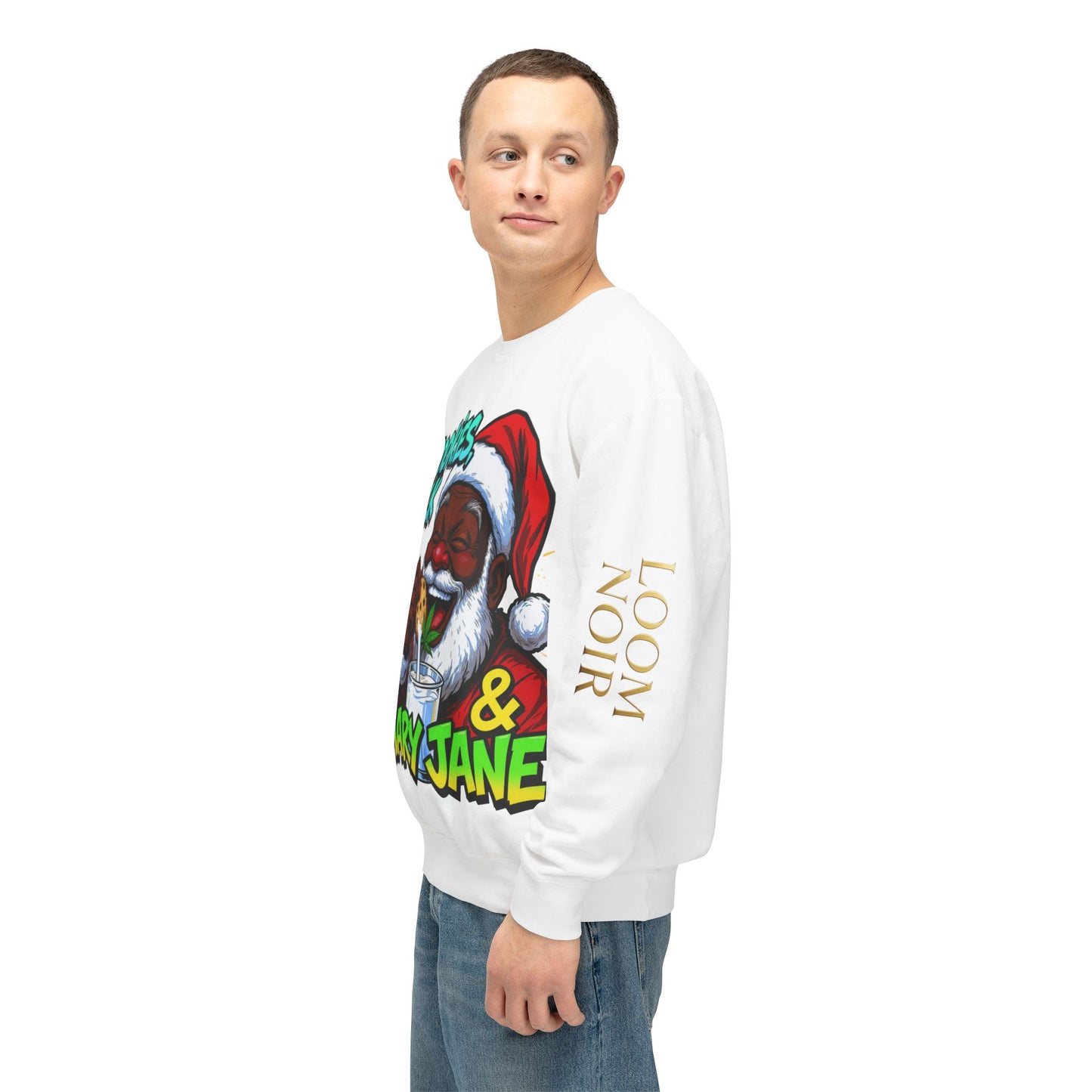 Cookies Milk & Mary Jane Sweatshirt - Funny Holiday Crewneck | Loom Noir