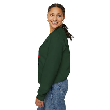 Funny Christmas Grinch Face Sweatshirt - Women's Crewneck | Loom Noir