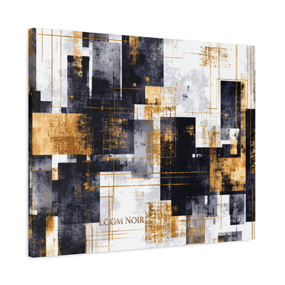 Abstract Canvas Print - Modern Wall Art | Loom Noir