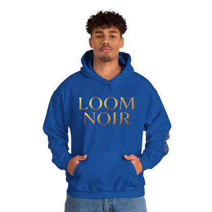Gold-Print Hoodie - Premium Streetwear | Loom Noir