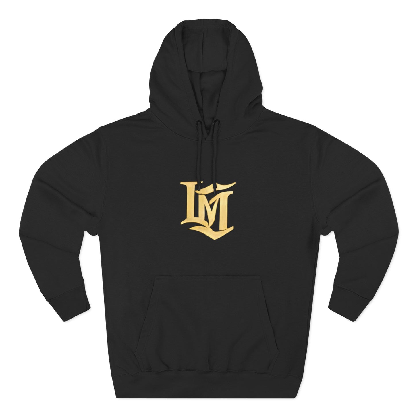 Gold Script LM Hoodie - Vintage Athletic Streetwear | Loom Noir