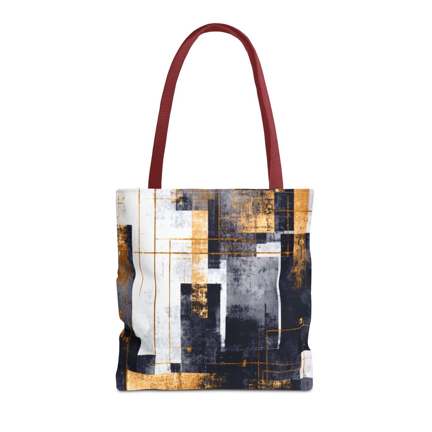 Modern Gold & Navy Tote Bag - Stylish Shopping Bag | Loom Noir