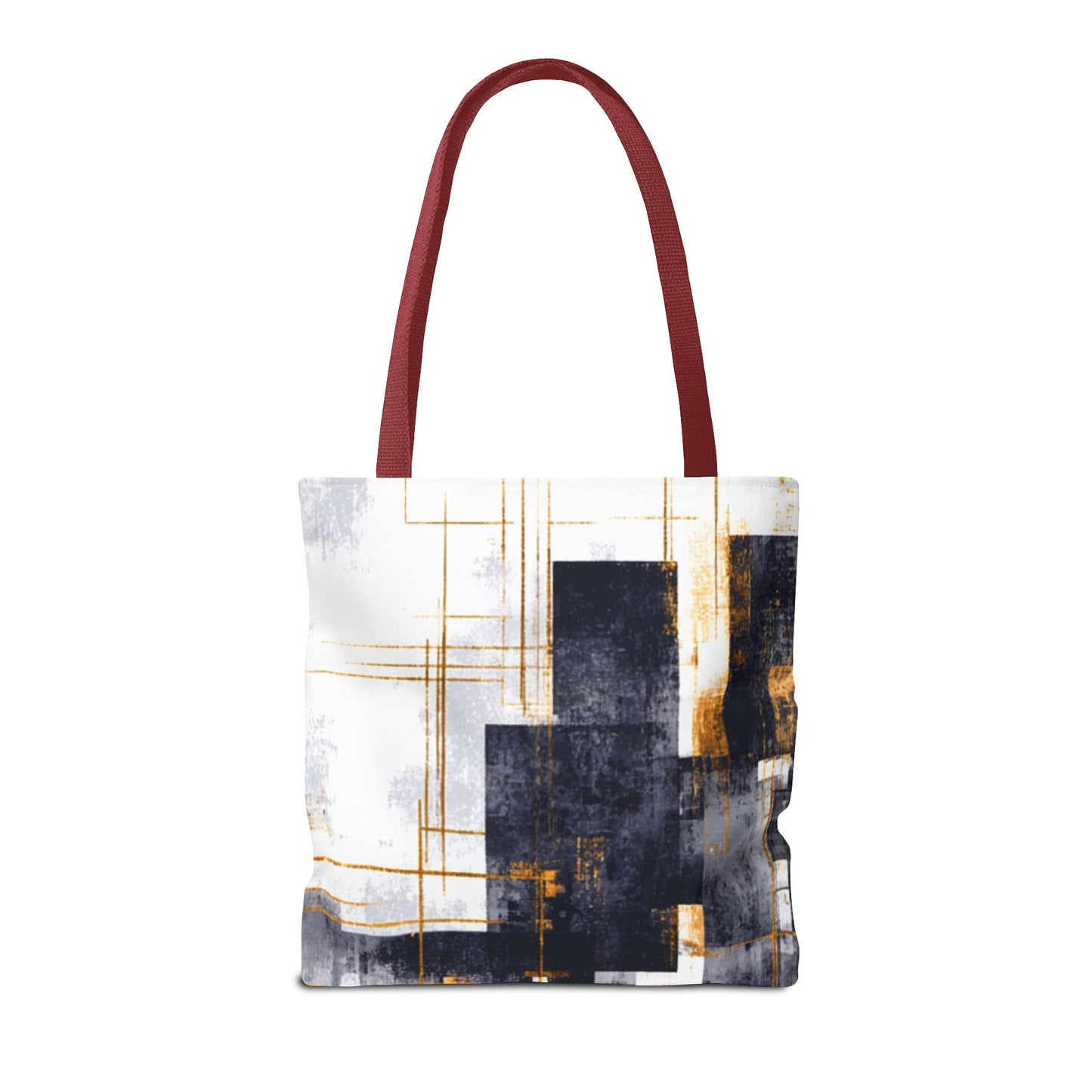 Modern Gold & Navy Tote Bag - Stylish Shopping Bag | Loom Noir